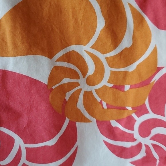 LL BEAN SHELL SKIRT PINK ORANGE SIZE 8 COTTON VINTAGE Y2K MERMAID BARBIE PREPPY - Picture 4 of 5